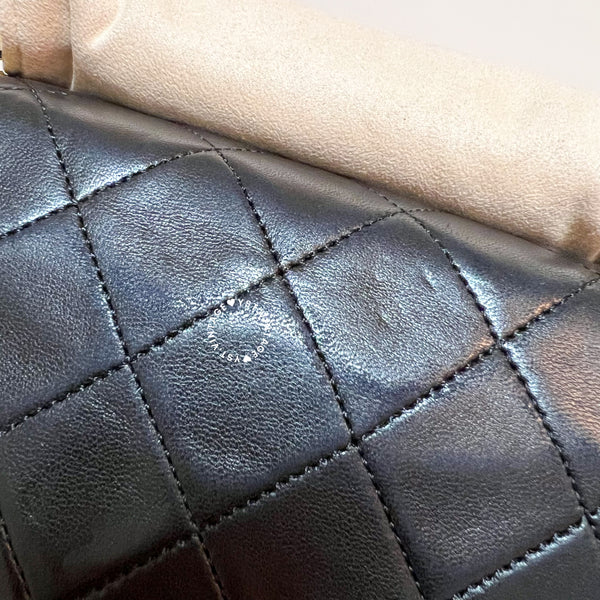 Vintage Chanel Mini Flap Turn-Lock Bag - Black 002 (Code: 046400)