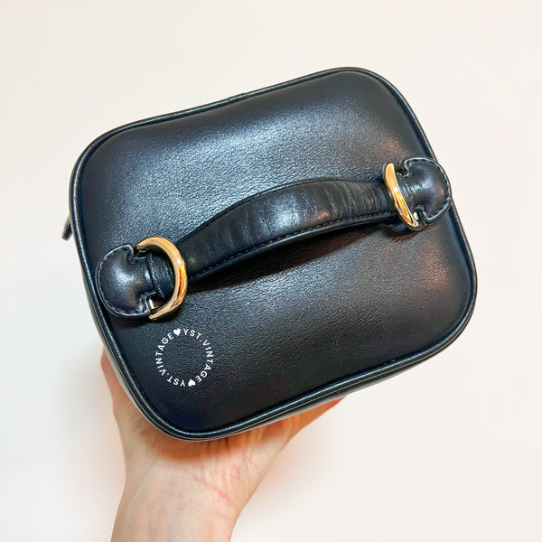 Vintage CHANEL Vertical Vanity Bag - Lambskin Black 012