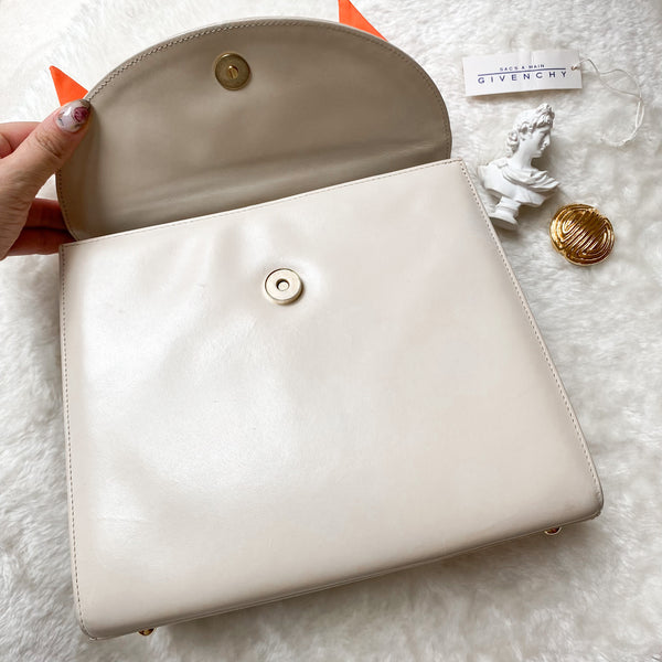 Vintage Givenchy 1990s Kelly Bag - Creamy White
