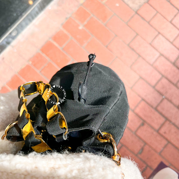 Vintage Salvatore Ferragamo Mini Bag - Black*Gold