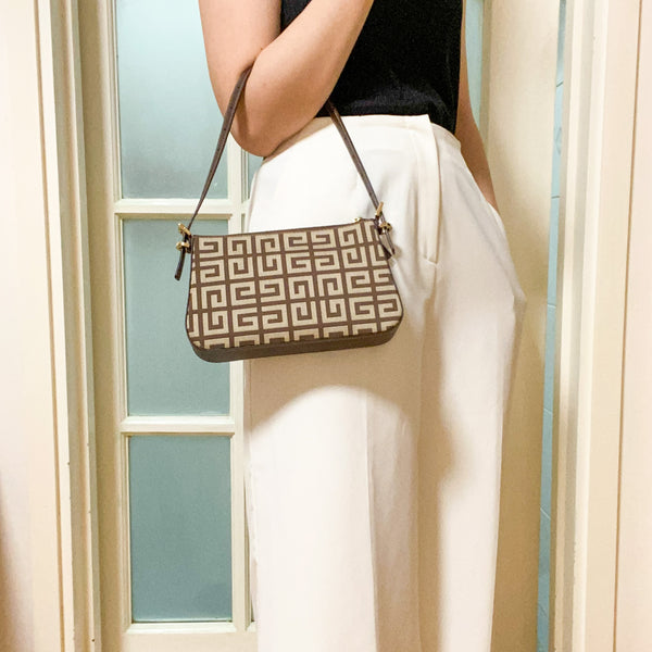 Vintage Givenchy Monogram Mini Shoulder Bag
