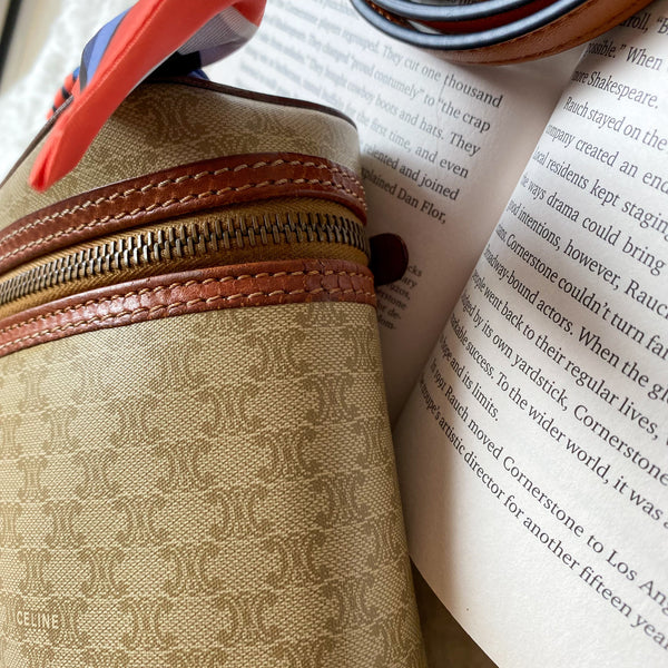 Vintage CELINE Macadam Vanity Bag 007 - Beige