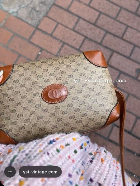 Vintage Gucci 1980s Micro GG Shoulder Bag