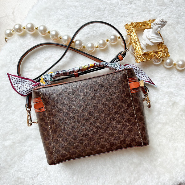 Vintage CELINE Macadam Vanity Bag 008 - Brown