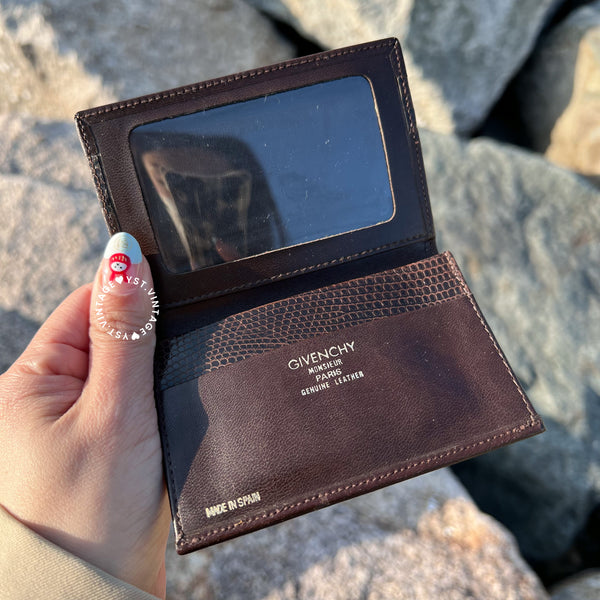 Vintage Givenchy Card Holder - Brown