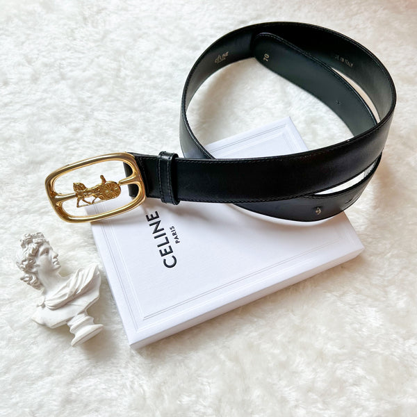 Vintage CELINE Sulky Belt - Black