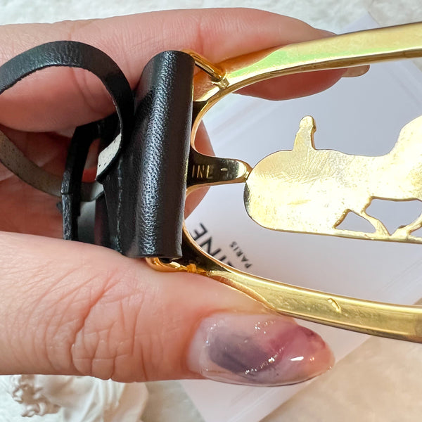 Vintage CELINE Sulky Belt - Black