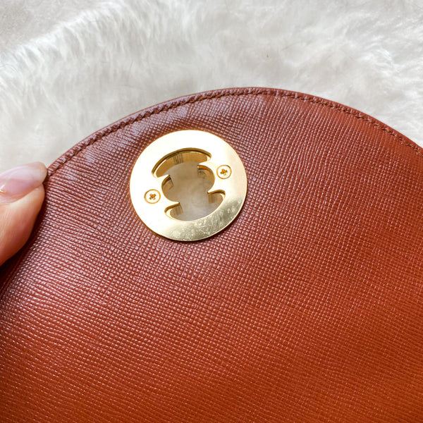 Vintage Givenchy Turn-Lock Cross body Bag - Sunset Brown
