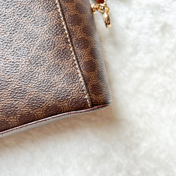 Vintage CELINE Macadam Vanity Bag 008 - Brown