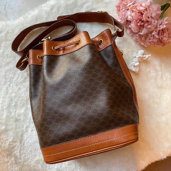 Vintage CELINE Macadam Bucket Bag