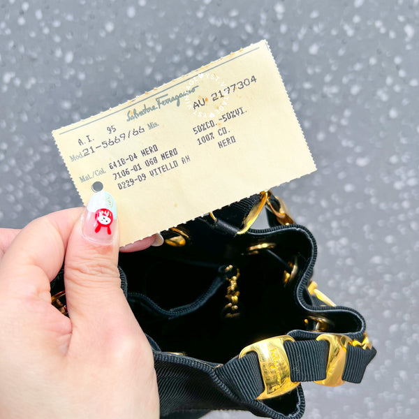 Vintage Salvatore Ferragamo Mini Bag - Black*Gold