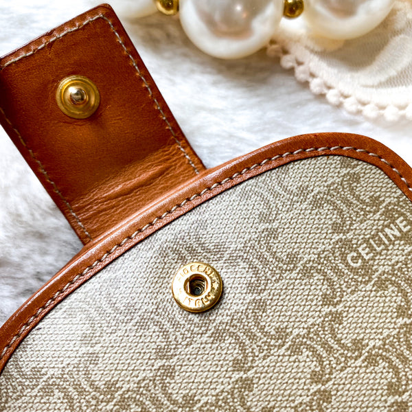 Vintage CELINE Macadam Coins Bag - Beige
