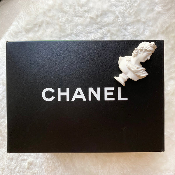 Vintage CHANEL Vertical Vanity Bag - Lambskin Black 005