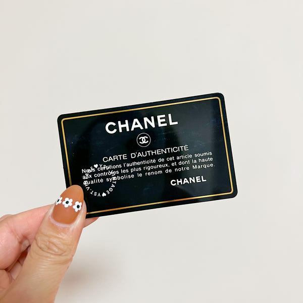 Vintage Chanel Caviar Coco Card Holder - Black 004