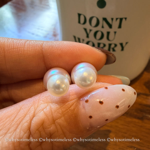 6/9mm Double Akoya 18KYG Earrings