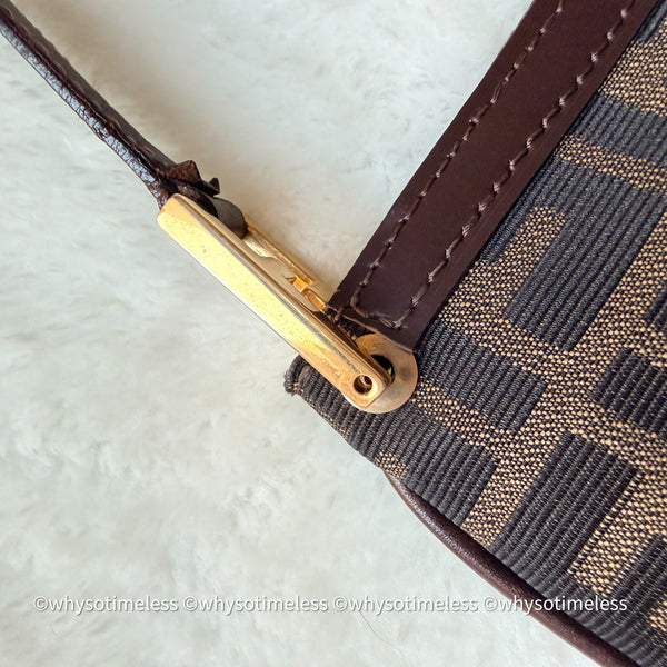 Vintage Fendi Zucca Tote Bag GHW