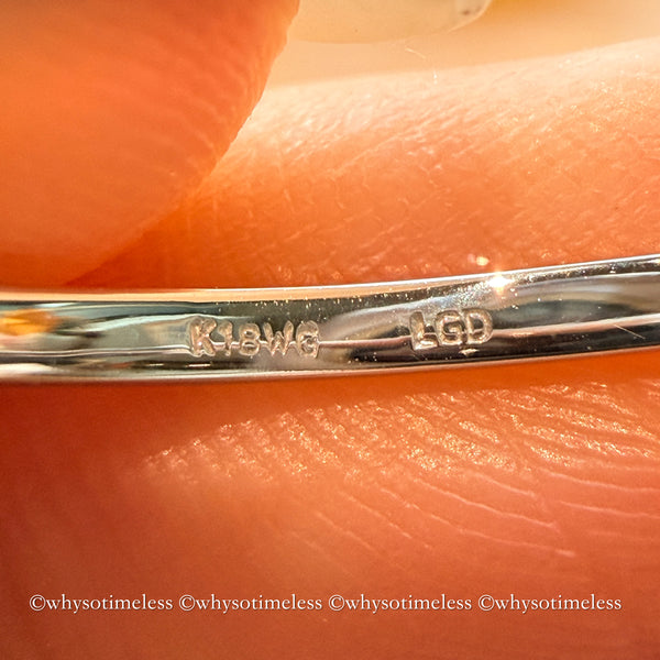 2.02ct Round Cut Lab Grown Diamond 18WG Ring with IGI cert