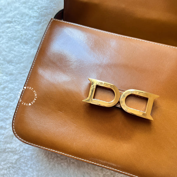 Vintage Delvaux Box Bag - Caramel