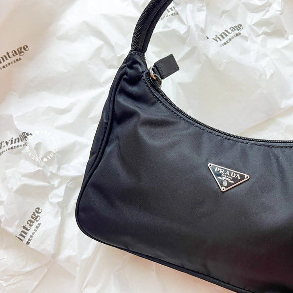 Vintage Prada Hobo Bag - Black 006