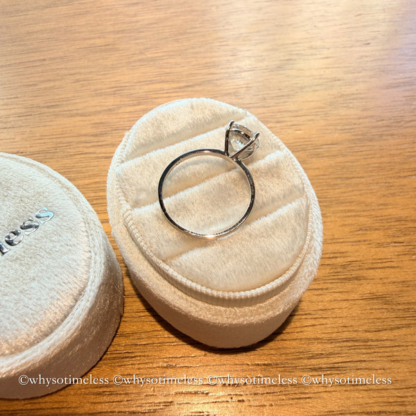 2.02ct Round Cut Lab Grown Diamond 18WG Ring with IGI cert