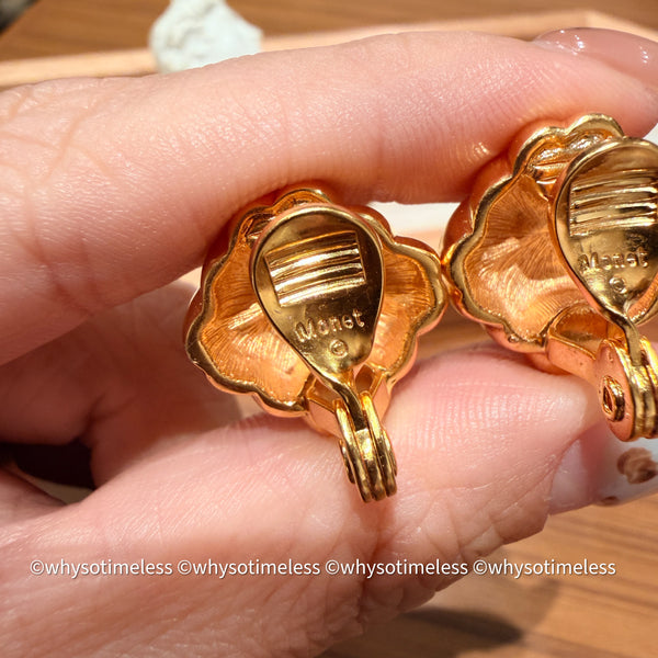 Vintage Monet 1980’s Love Knot Ear Clips