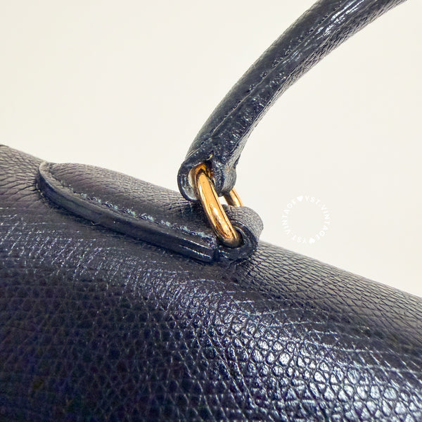 Vintage High-Class Kelly28 Bag - Black