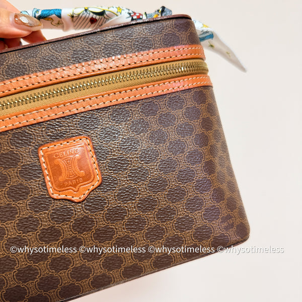 Vintage CELINE Macadam Vanity Bag 039 - Brown