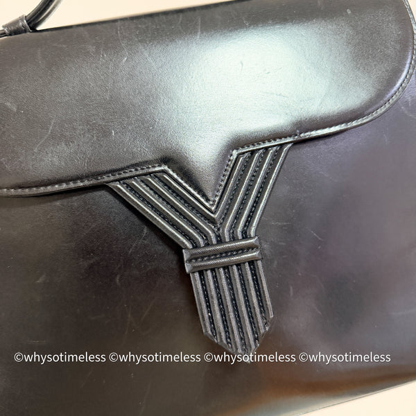 Vintage YSL Y-Kelly Bag - Black