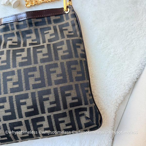 Vintage Fendi Zucca Tote Bag GHW