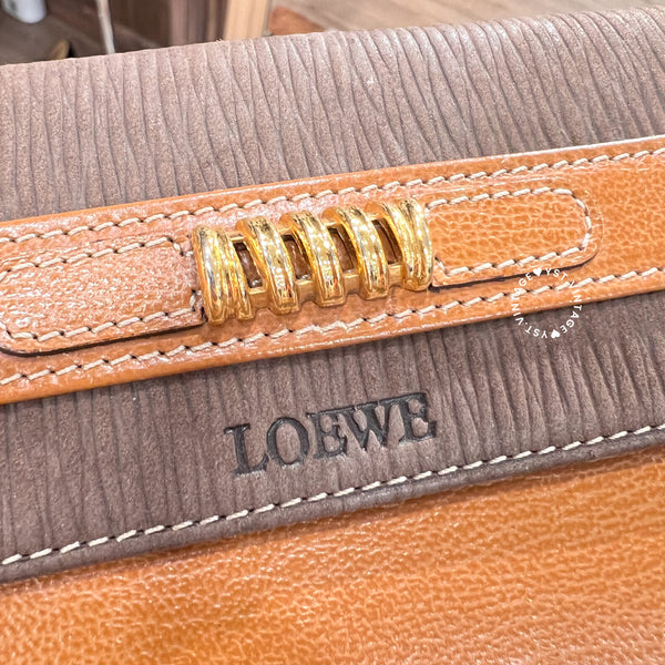 Vintage Loewe Velasquez Long Wallet - Caramel