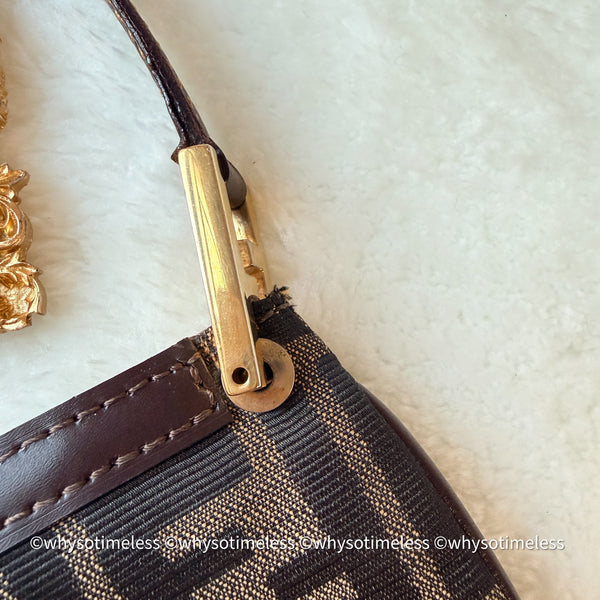 Vintage Fendi Zucca Tote Bag GHW