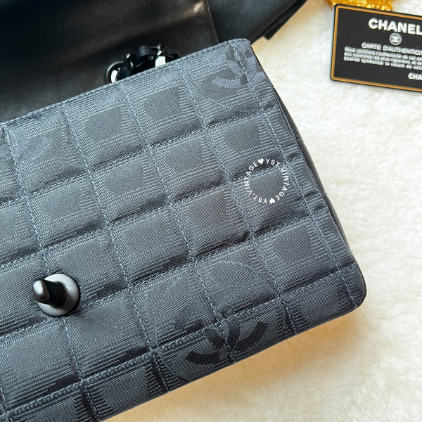 Vintage Chanel Coco Bar Classic Flap CF25 - Black 003