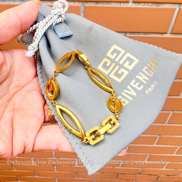 Vintage Givenchy 24KGP Bracelet