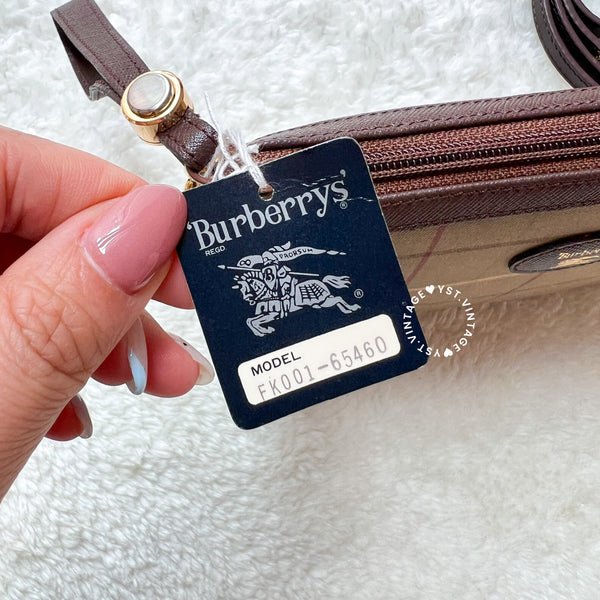 Vintage Burberrys Mini Makeup Bag