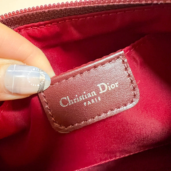 Vintage Dior Trotter Hobo - Burgundy