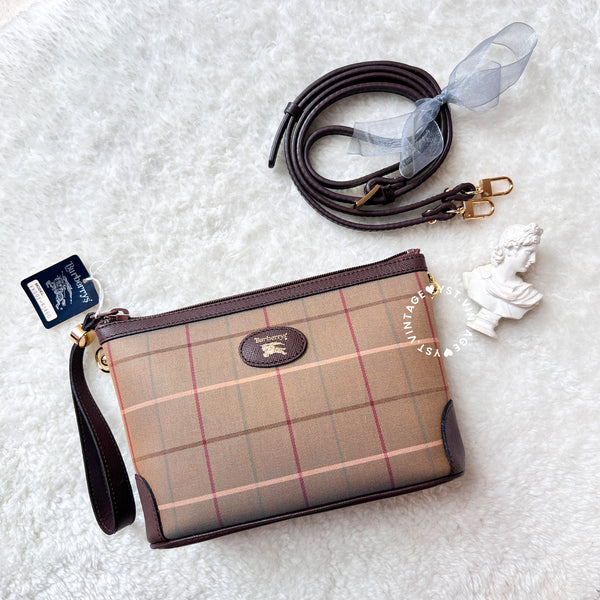 Vintage Burberrys Mini Makeup Bag