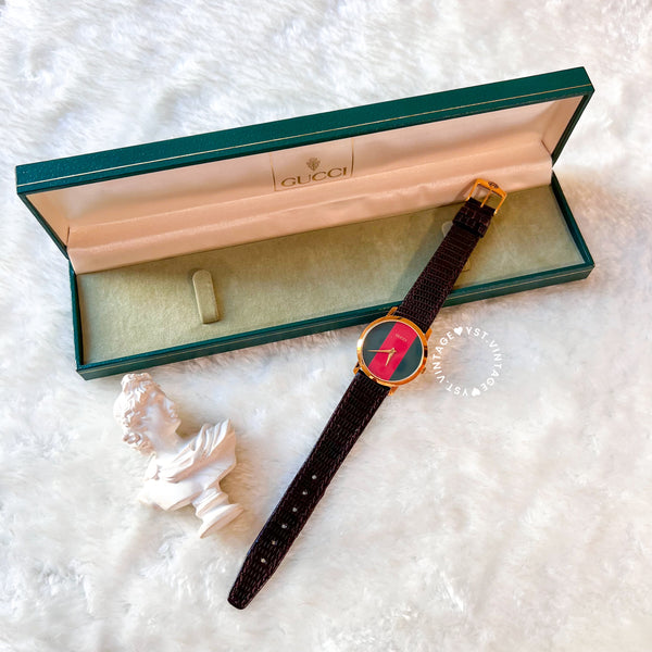 Vintage Gucci Shelly Line Watch