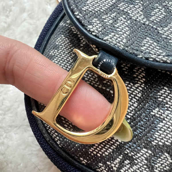 Vintage Dior Trotter Saddle Mini Bag / Makeup Bag 005