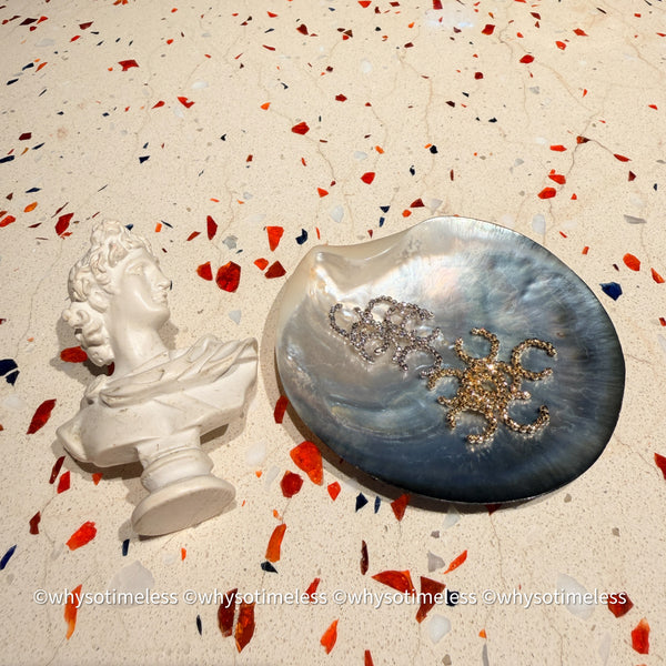 18KYG/ WG Golden Ball Ear Cuff