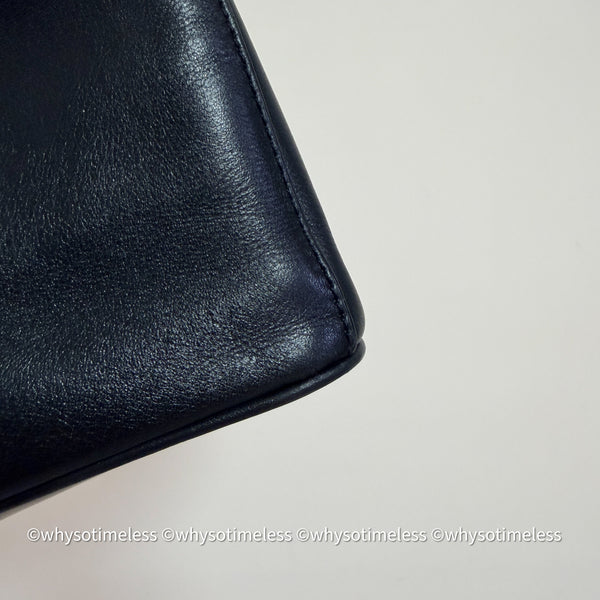 Vintage Lady Dior Shoulder Bag in Calf Leather - Black