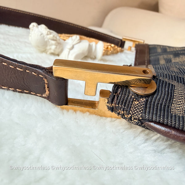 Vintage Fendi Zucca Tote Bag GHW