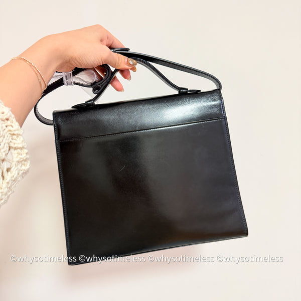 Vintage YSL Y-Kelly Bag - Black