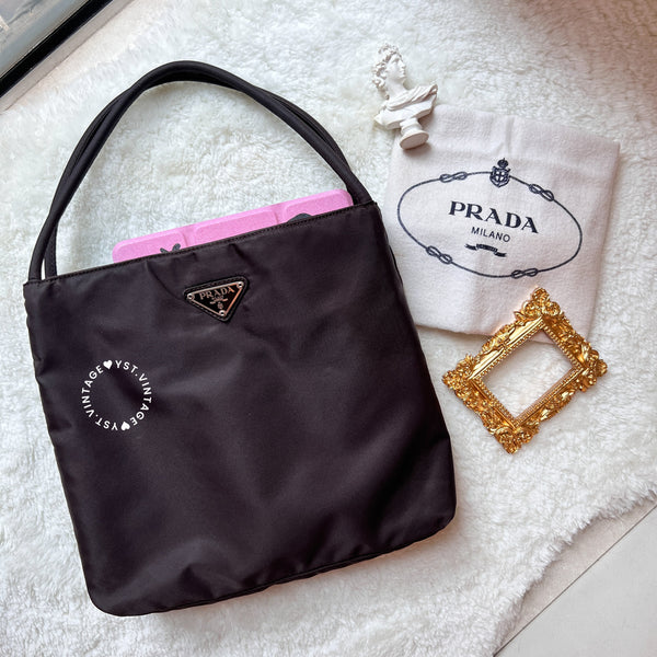 Vintage Prada Tote Bag - Brown