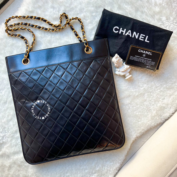 Vintage Chanel 2-Way Bag - Black 005