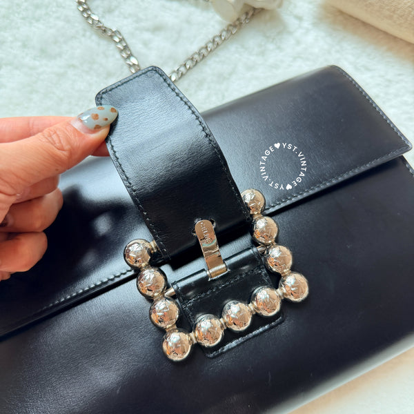 Vintage CELINE Planet Clutch - Black