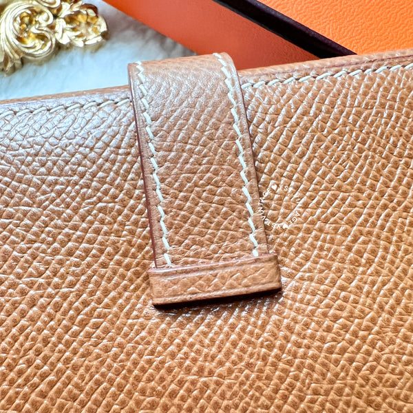 Vintage Hermès Bearn Long Wallet - Camel Epsom