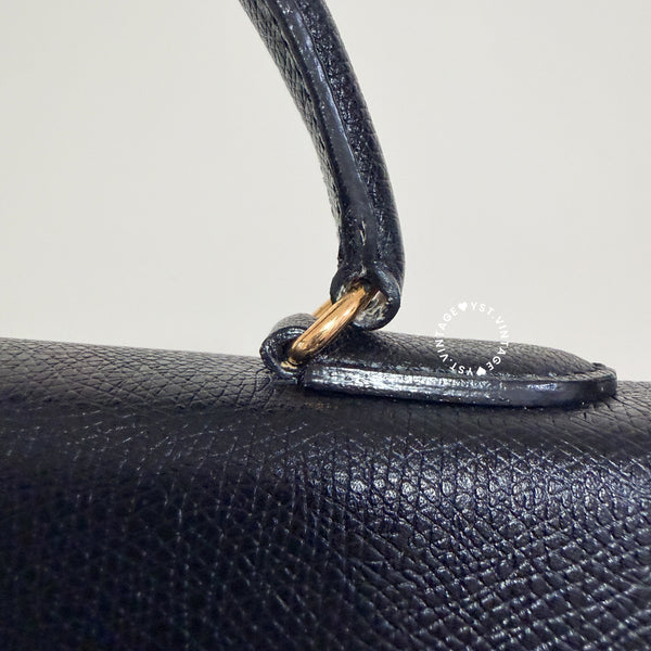 Vintage High-Class Kelly28 Bag - Black