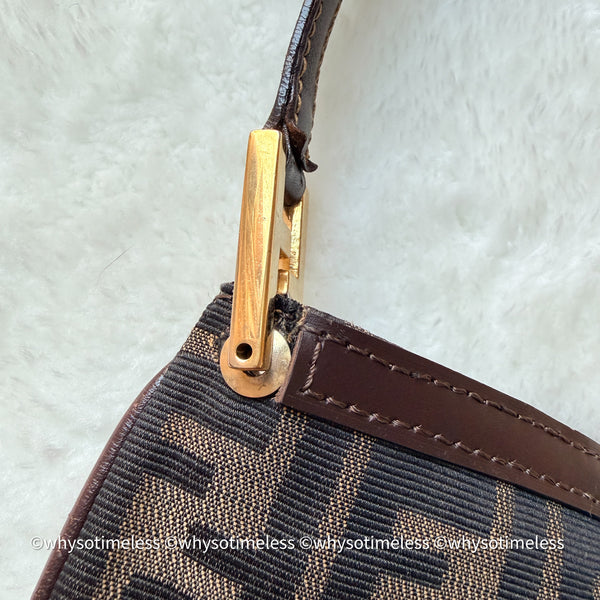 Vintage Fendi Zucca Tote Bag GHW