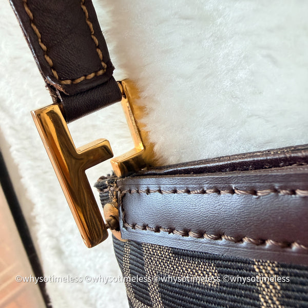 Vintage Fendi Zucca Tote Bag GHW