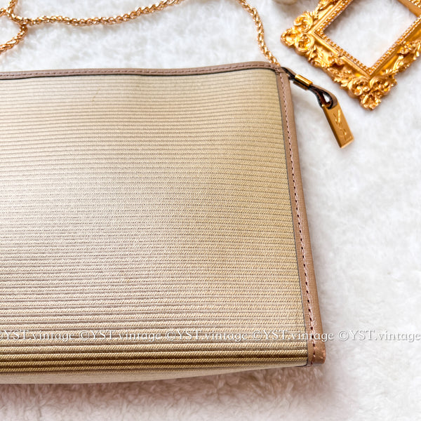 Vintage YSL Clutch 002 - Beige